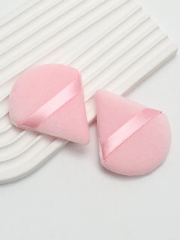 2 pcs houppettes velours triangle – Image 2