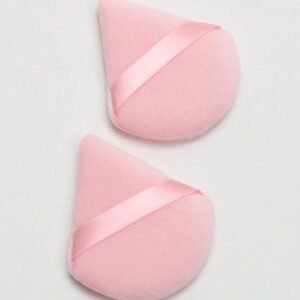 2 pcs houppettes velours triangle