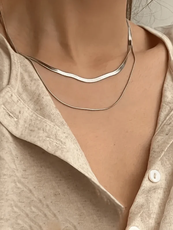 Collier serpent minimaliste – Image 16
