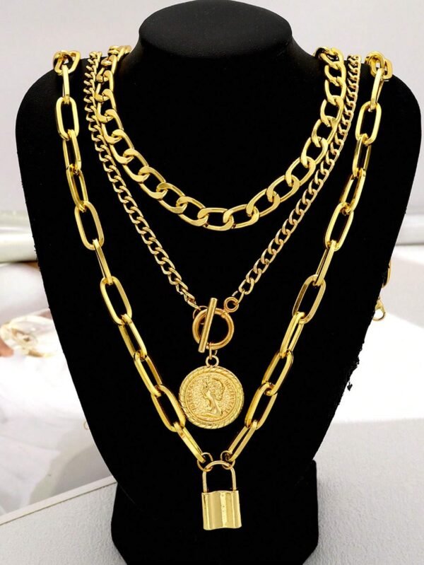 3 Colliers Pendentifs Ronds – Image 2
