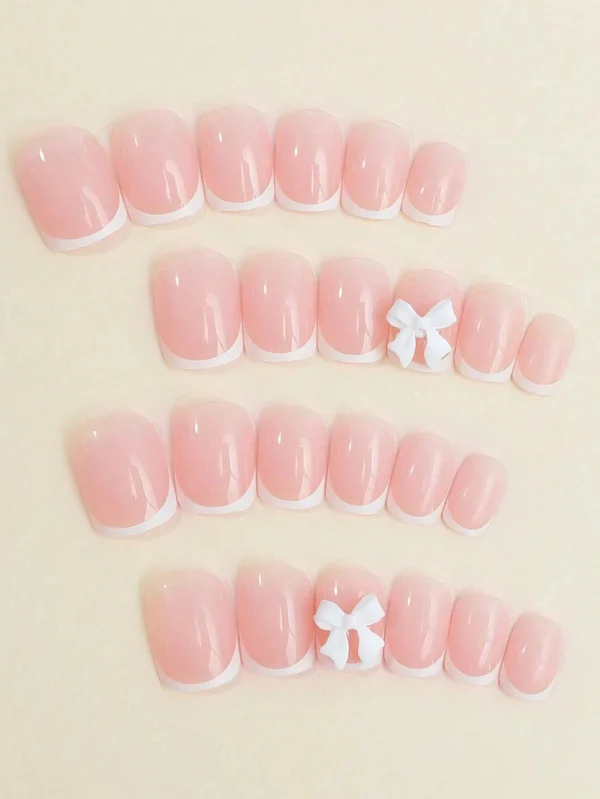 24 pcs ongles carrés mignons – Image 2
