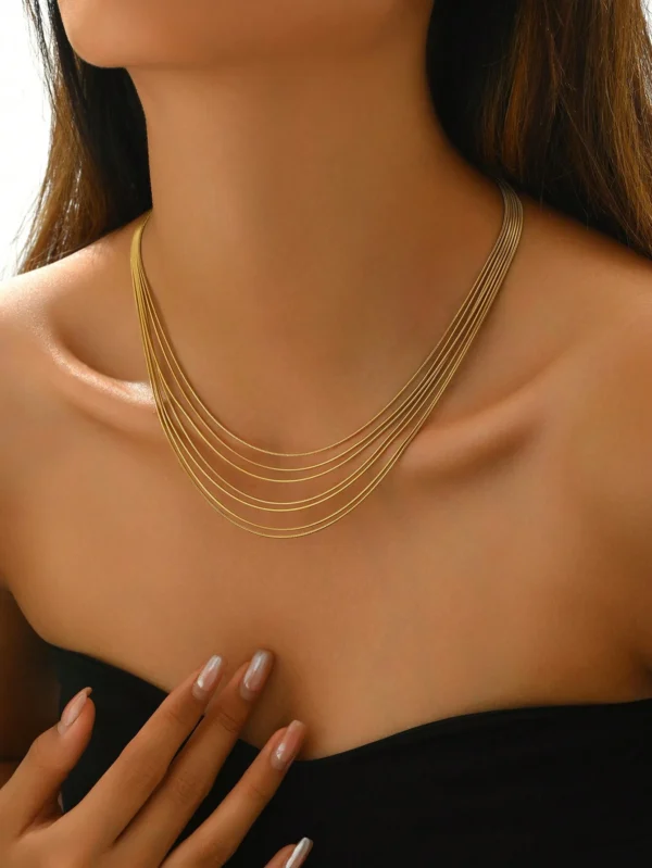 Collier os serpent multicouche – Image 9