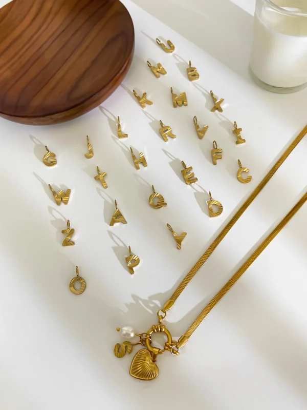 1 Collier Luxe Lettre Cœur – Image 7