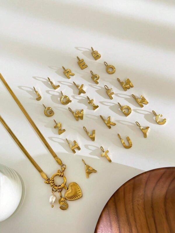 1 Collier Luxe Lettre Cœur – Image 40