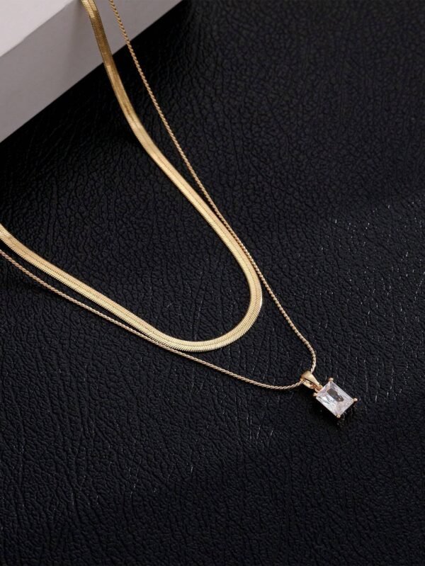 2 Pendentifs Lame Carré – Image 3