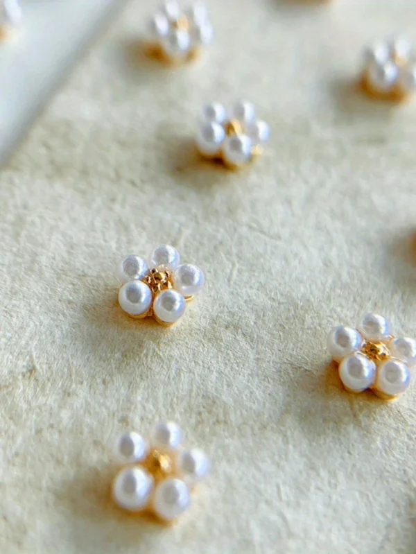 10 pcs Strass fleurs 3D – Image 6