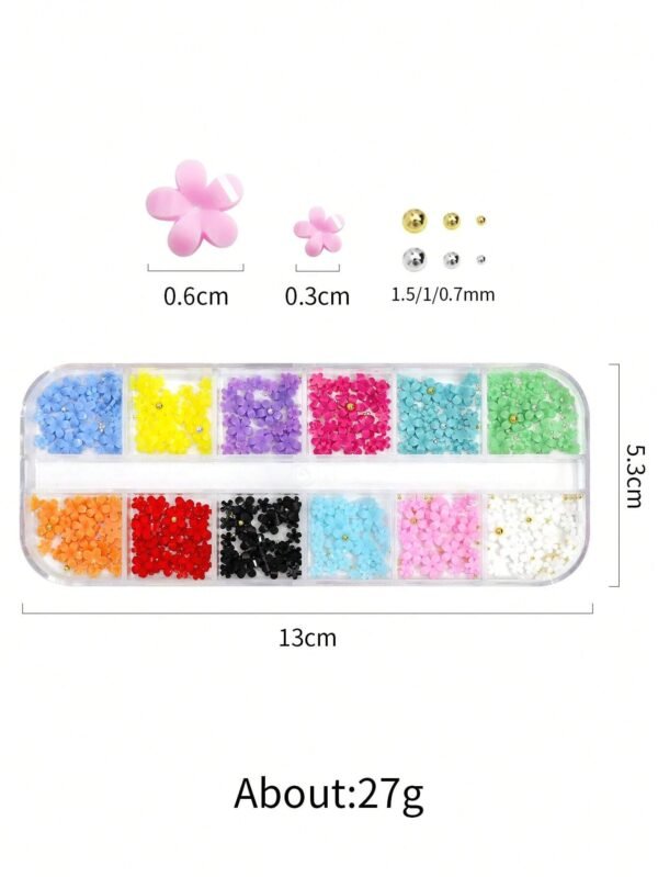 12 grilles Nail art fleurs – Image 6