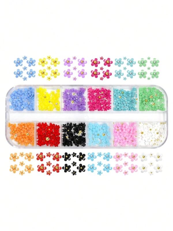 12 grilles Nail art fleurs – Image 7