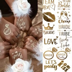 16 feuilles EVJF tatouages