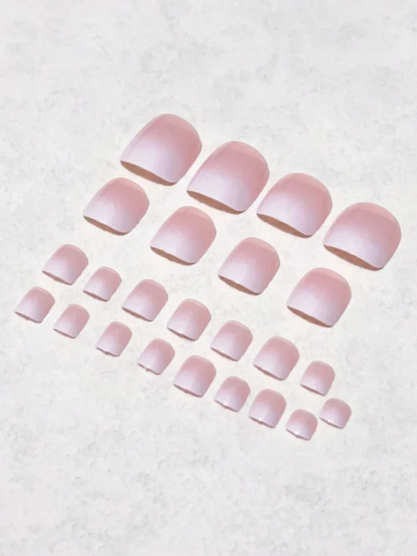 24 pcs ongles blancs dégradé – Image 4