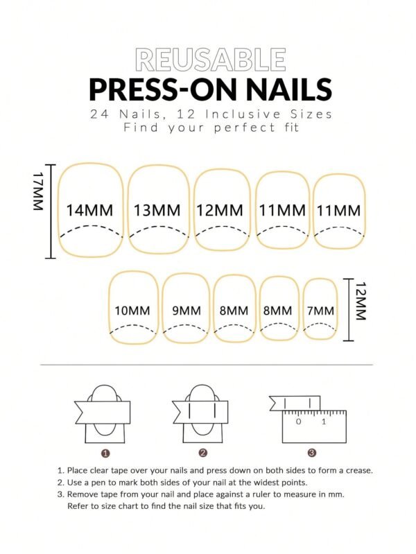 24 pcs stickers ongles floral rose – Image 7