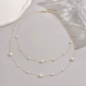 Collier  Perles Deux Couches