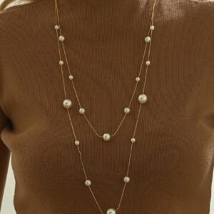 Collier  Perles Deux Couches