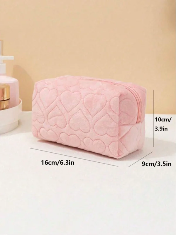 1 pcs sac maquillage cœur macaron – Image 6