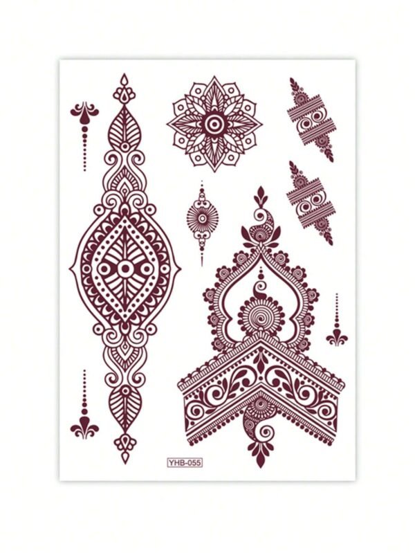 1 pc tatouage dentelle rouge – Image 4