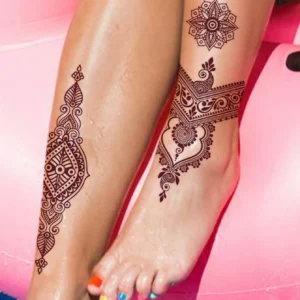 1 pc tatouage dentelle rouge