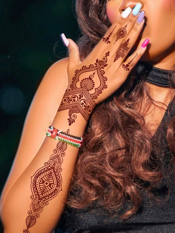 1 pc tatouage dentelle rouge