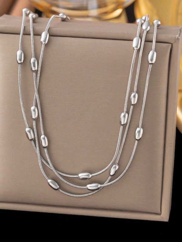 Collier Mode Perles Multicouches – Image 4