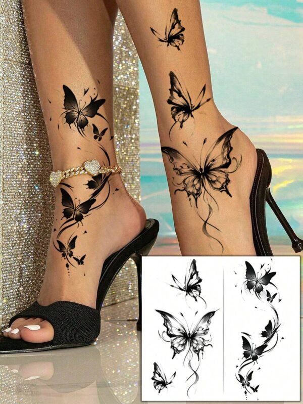 2 pcs tattoos papillon femme – Image 5
