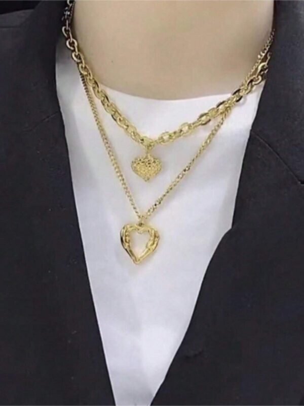 Collier cœur double – Image 3