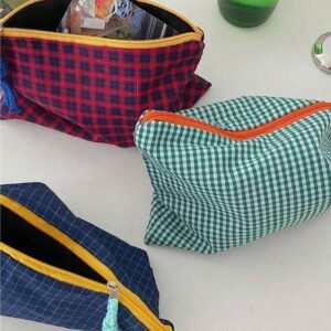 1 pc sac maquillage zippé coloré