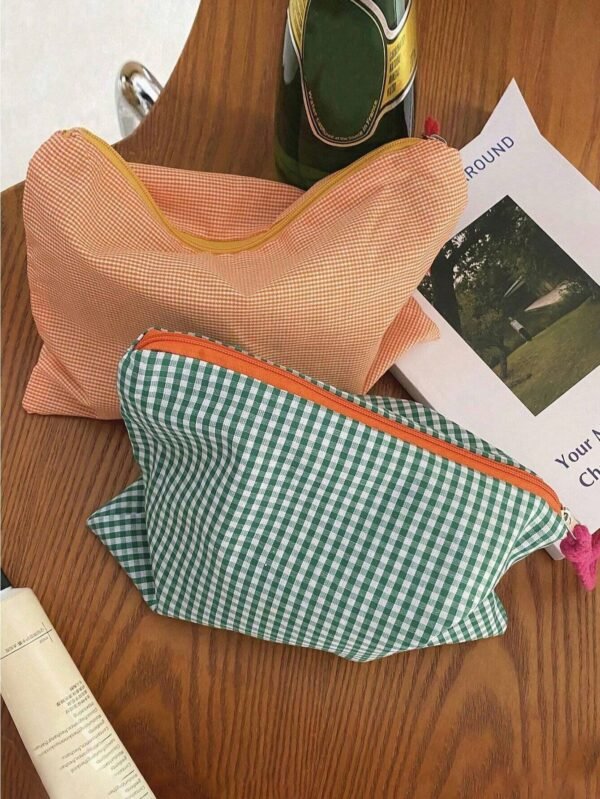 1 pc sac maquillage zippé coloré – Image 6