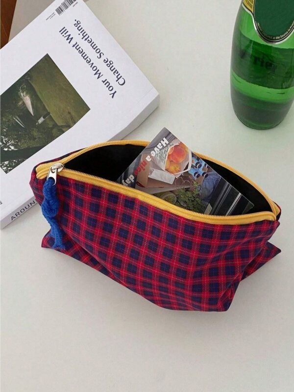 1 pc sac maquillage zippé coloré – Image 8