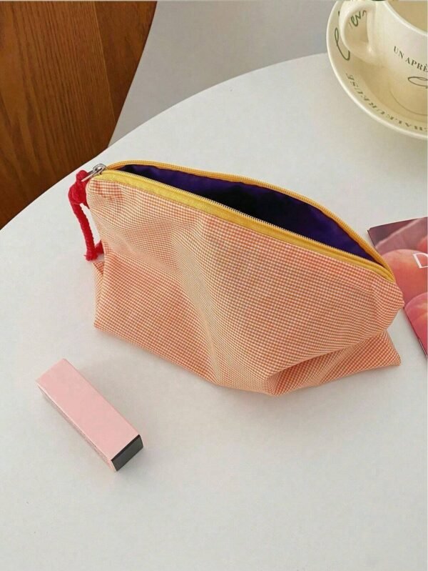 1 pc sac maquillage zippé coloré – Image 12