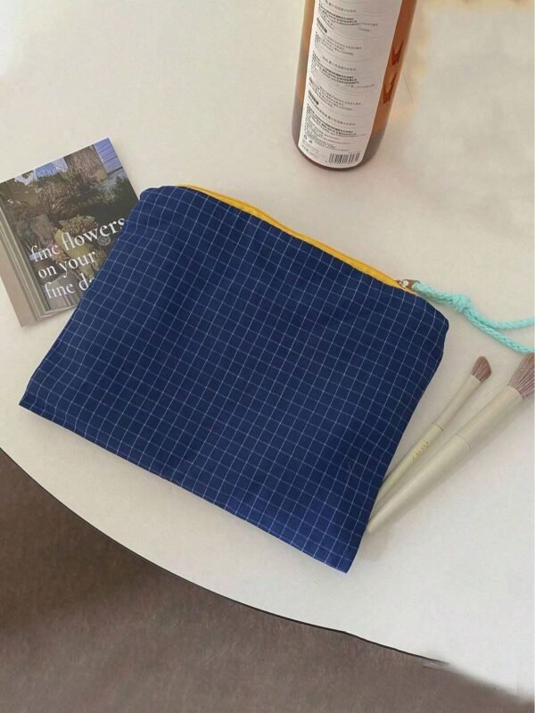 1 pc sac maquillage zippé coloré – Image 14