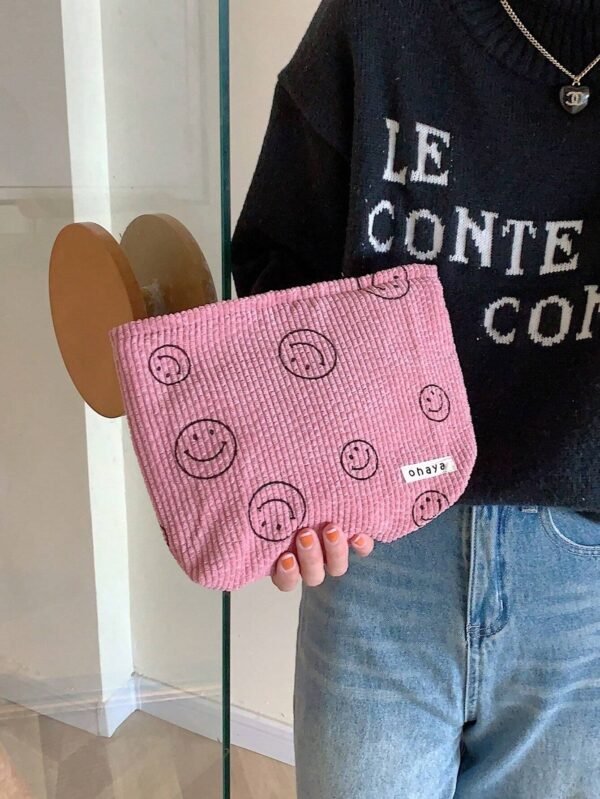 1 pc Sac maquillage velours simple – Image 21