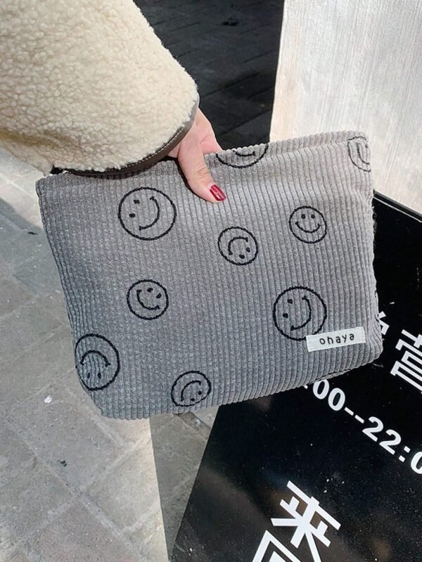1 pc Sac maquillage velours simple – Image 13