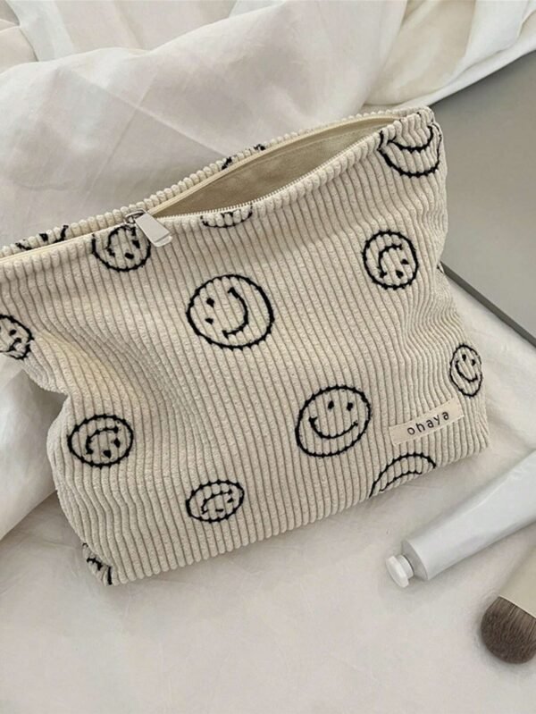 1 pc Sac maquillage velours simple – Image 12