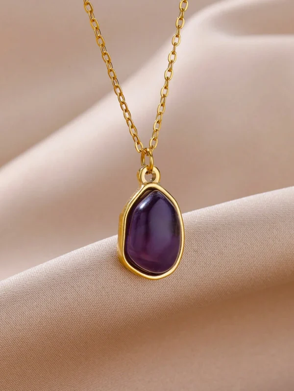 1 Collier Pierre Verte – Image 4
