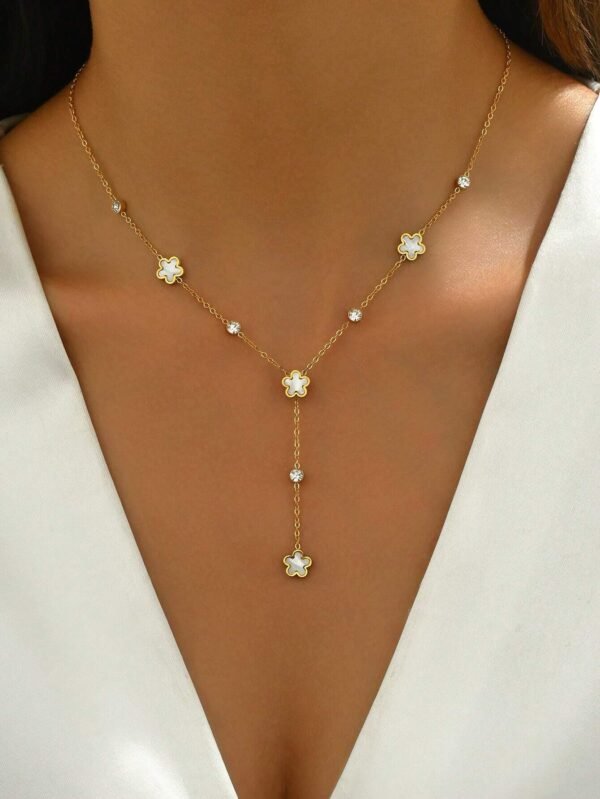 1 Collier Y Perle Nacre