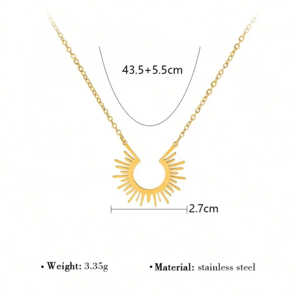 Collier Soleil Découpé – Image 4