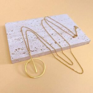 Collier Géométrique Zirconium