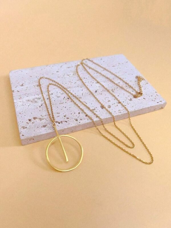 Collier Géométrique Zirconium – Image 2