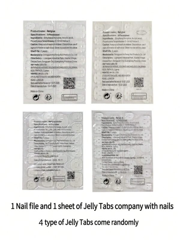 24 pcs faux ongles dorés dégradé – Image 6