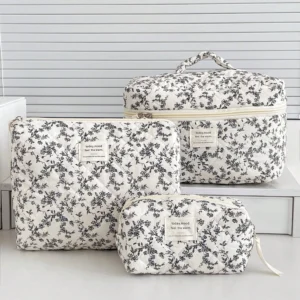 1 pc Sac maquillage floral coréen