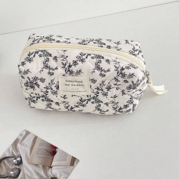 1 pc Sac maquillage floral coréen – Image 12