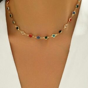 Collier Cristal Vintage Femme