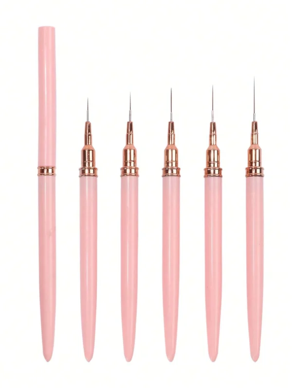 5 pcs pinceaux fins ongles – Image 2