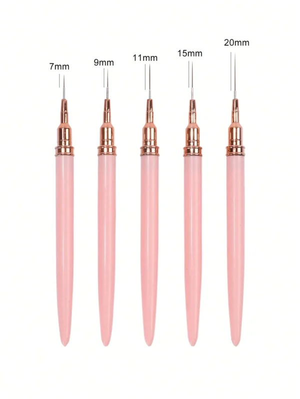 5 pcs pinceaux fins ongles – Image 6