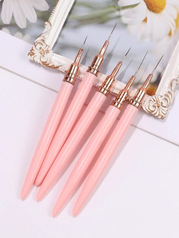 5 pcs pinceaux fins ongles – Image 3