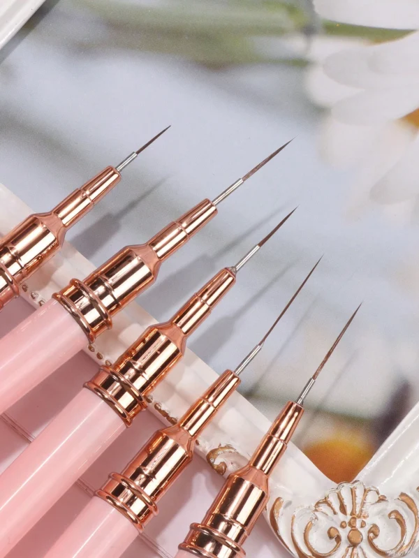 5 pcs pinceaux fins ongles – Image 4
