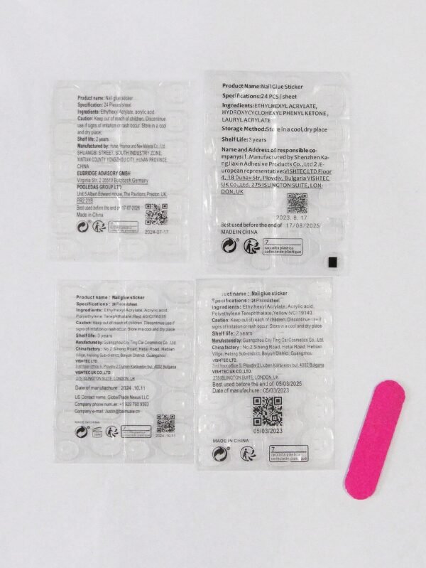 24 pcs ongles blancs français – Image 7