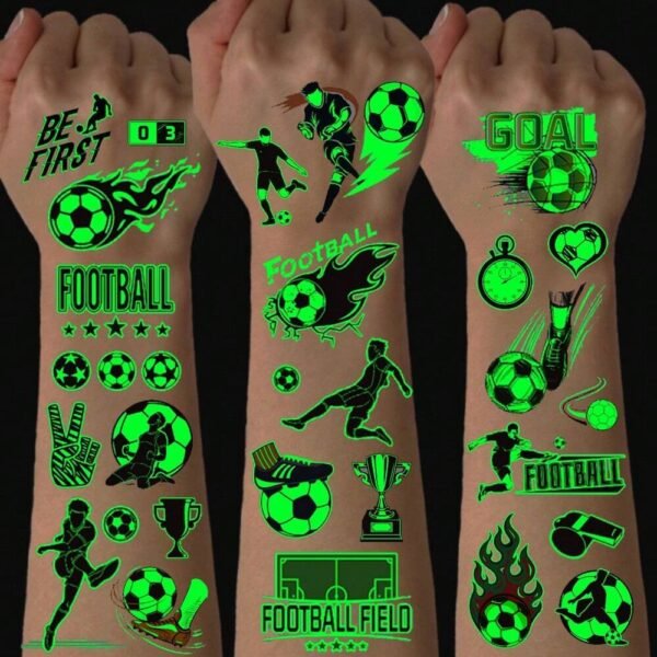 10 feuilles tattoos foot garçon