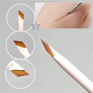 1 pcs pinceau eyeliner lame blanc