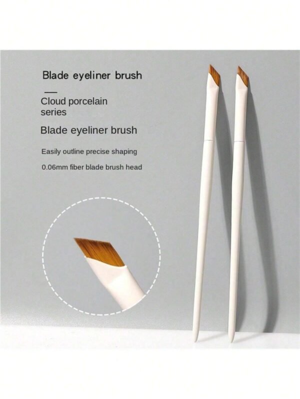 1 pcs pinceau eyeliner lame blanc – Image 2