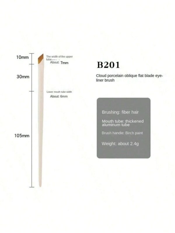 1 pcs pinceau eyeliner lame blanc – Image 5